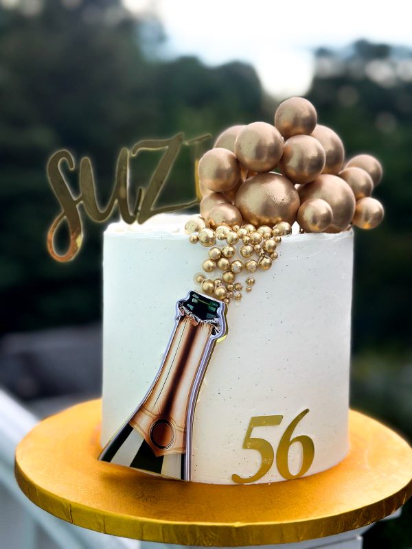 Champagne Cake Topper