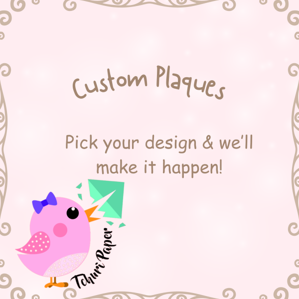 Custom Plaques - Comes with Lights