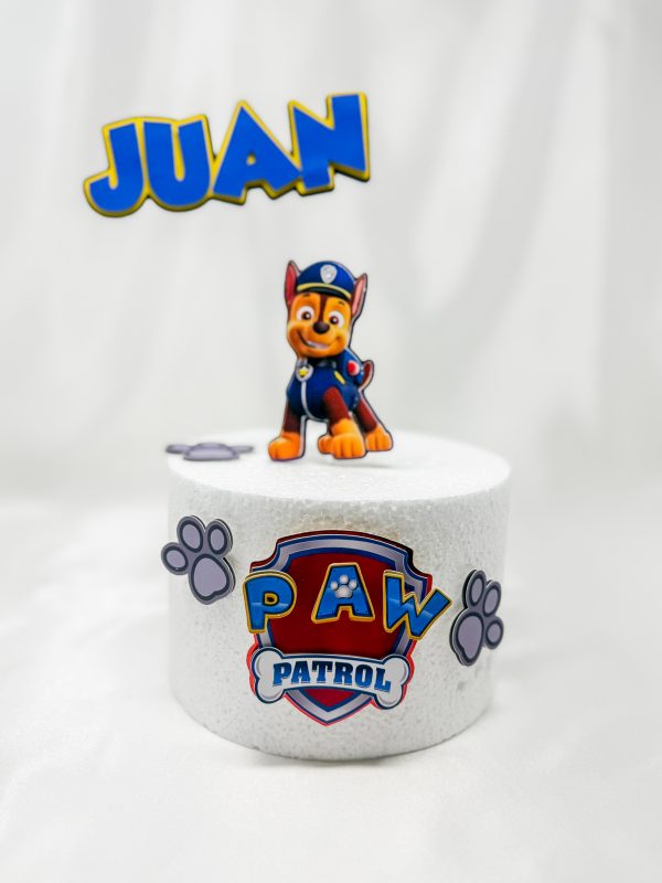 Simple Superhero Dogs Cake Topper